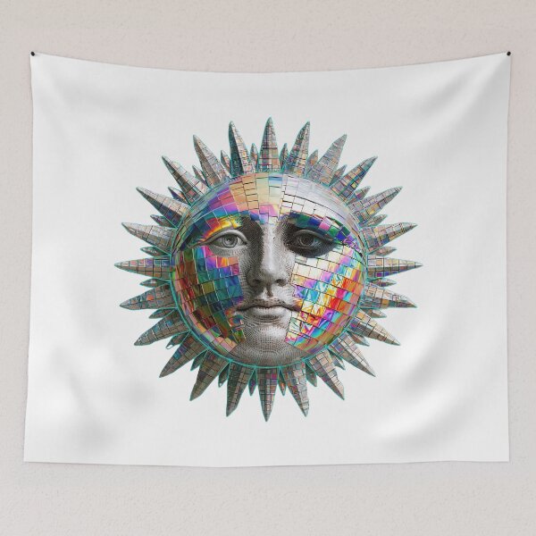 Item preview, Iridescent Disco Ball Sun Aesthetic designed and sold by CircaSassy.