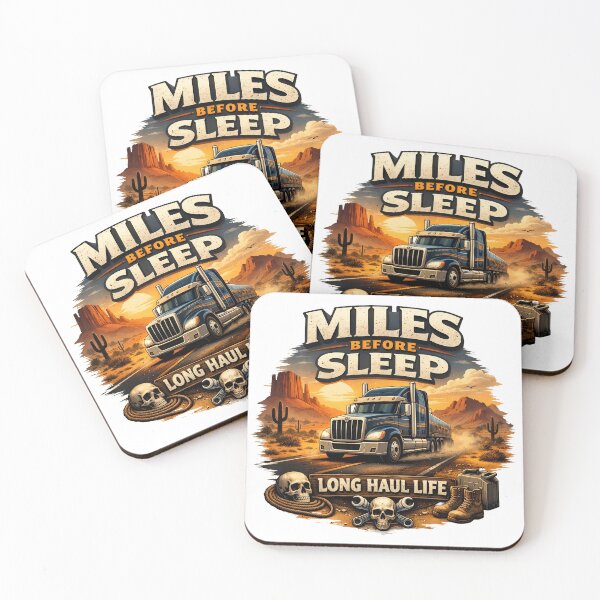 Item preview, Miles Before Sleep Long Haul Trucker Vintage Desert designed and sold by zelvoc-wear.