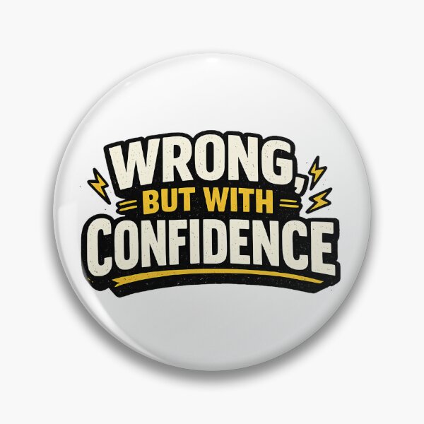 Item preview, Wrong But With Confidence Funny Quote designed and sold by My Cool Store.