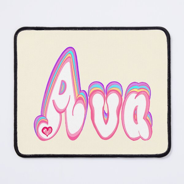 Item preview, Ava Name Pastel Cute Layered Retro Bubble Letters designed and sold by Artonmytee.