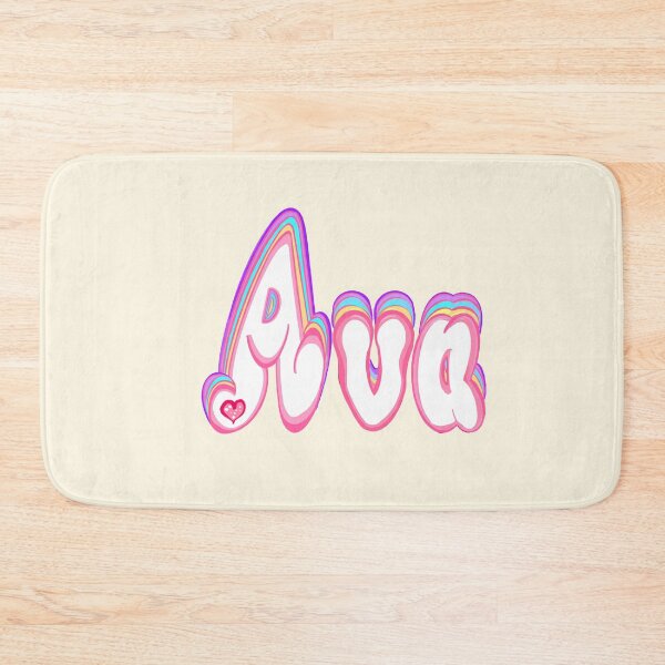 Item preview, Ava Name Pastel Cute Layered Retro Bubble Letters designed and sold by Artonmytee.