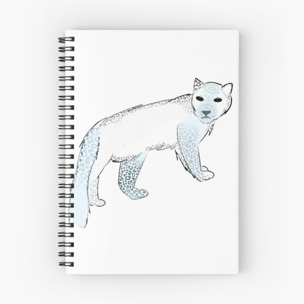 Item preview, - snow leopard - Frosted forest - white - designed and sold by echoztarrr.