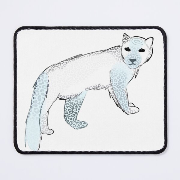 Item preview, - snow leopard - Frosted forest - white - designed and sold by echoztarrr.