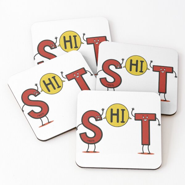 Item preview, Funny Friendly Typo Pun / S HI T Hidden Word Comic designed and sold by re2m.
