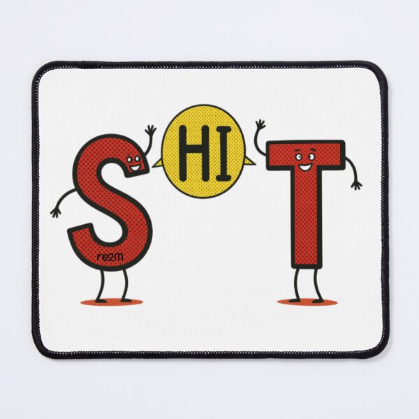 Item preview, Funny Friendly Typo Pun / S HI T Hidden Word Comic designed and sold by re2m.