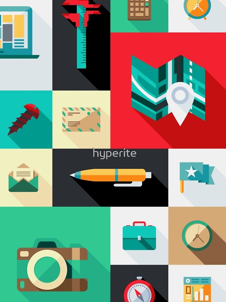 Thumbnail 4 of 4, iPhone Case, Workaholic - Icon Pattern designed and sold by hyperite.