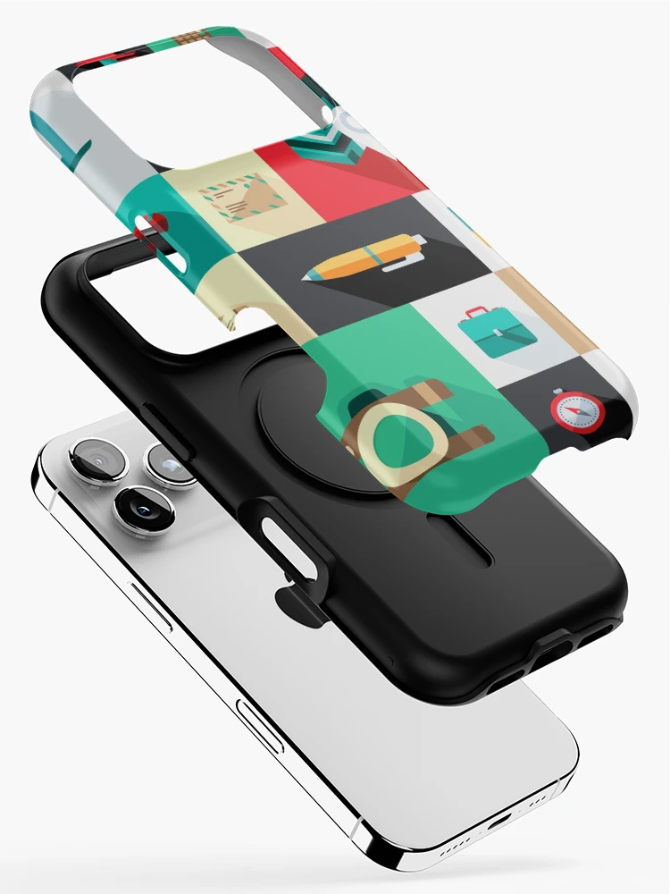 Thumbnail 2 of 4, iPhone Case, Workaholic - Icon Pattern designed and sold by hyperite.