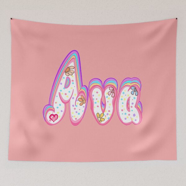 Item preview, Ava Name Pastel Sprinkles Cute Custom Bubble Letters designed and sold by Artonmytee.