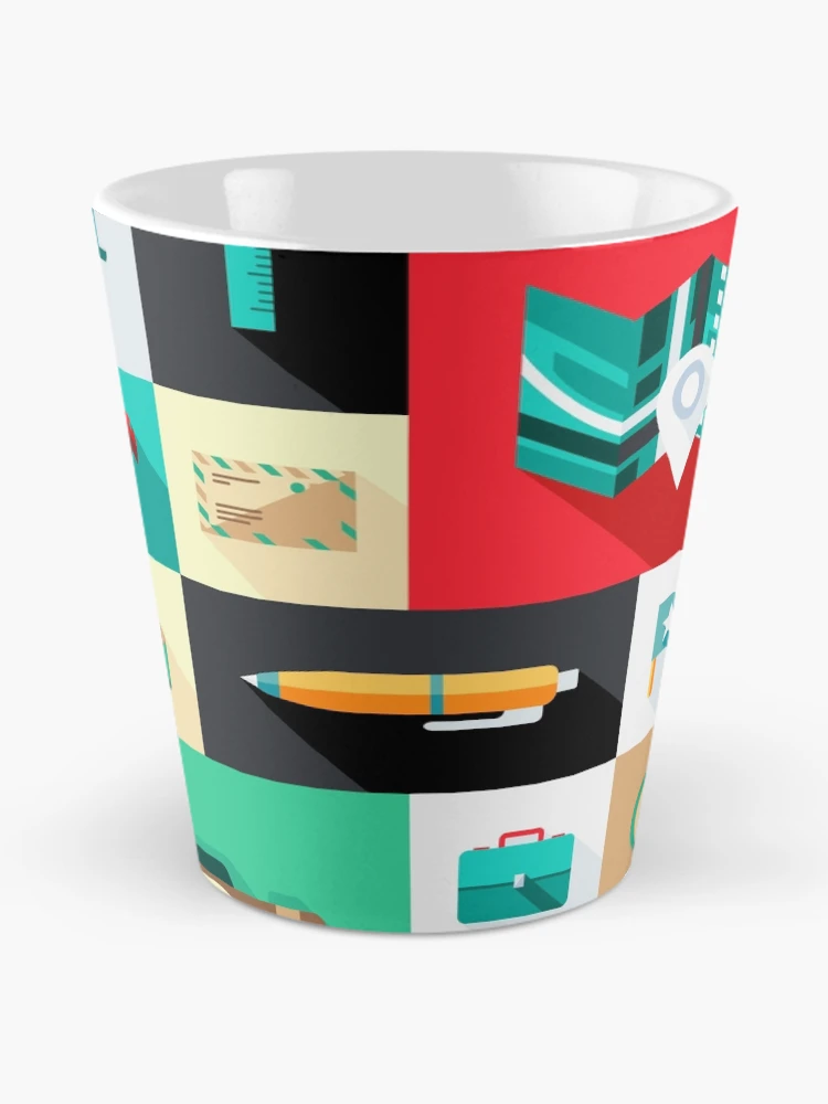 Thumbnail 2 of 4, Coffee Mug, Workaholic - Icon Pattern designed and sold by hyperite.
