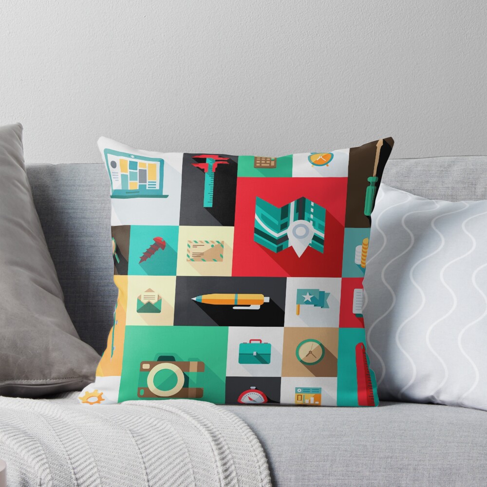 Item preview, Throw Pillow designed and sold by hyperite.