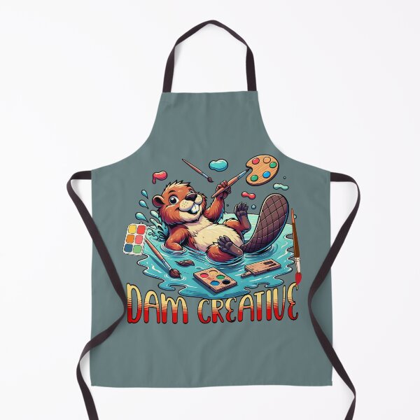 Item preview, Dam Creative Beaver Artist Funny Painter Design designed and sold by Sachie's Studio.