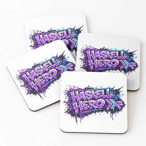 Artikelvorschau, Haskell Hero Graffiti Funktionale Programmierung Design entworfen und verkauft von Nerd Romance Café.