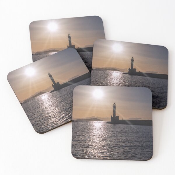 Item preview, Sunburst over Venetian Harbour, Chania, Crete designed and sold by Kasia Design.