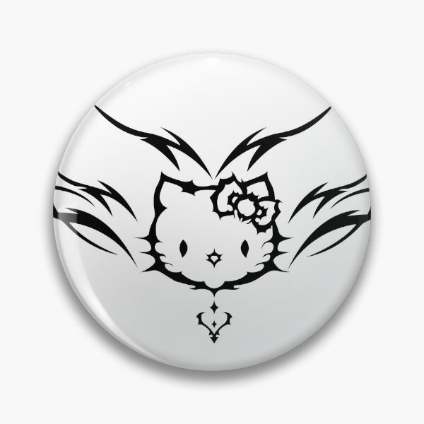 Item preview, Hello kitty, ornamental cybertribal character. Hello kitten. designed and sold by Tribalgothss.