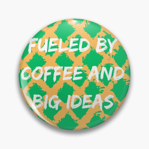 Item preview, Fueled By Coffee Bright Aesthetic Pattern designed and sold by OmniVibe19.