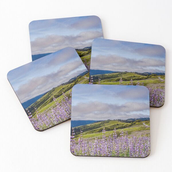 Item preview, Purple Wildflowers and Coastal Hills designed and sold by jillianbutolphphoto.