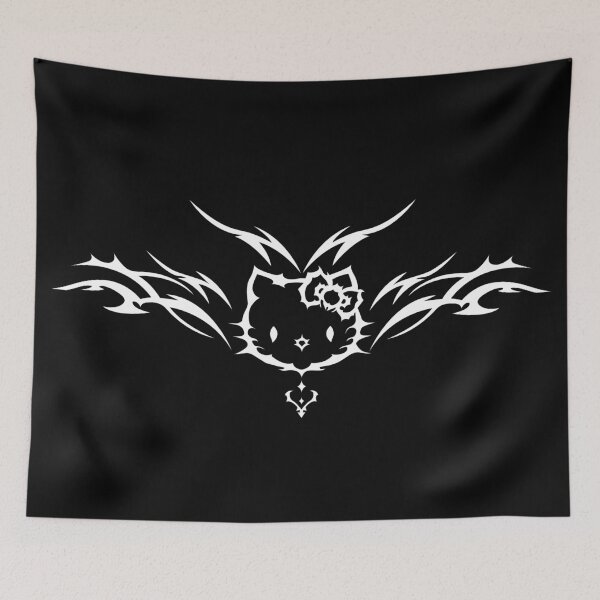 Item preview, Hello kitty, ornamental cybertribal character. Hello kitten. designed and sold by Tribalgothss.