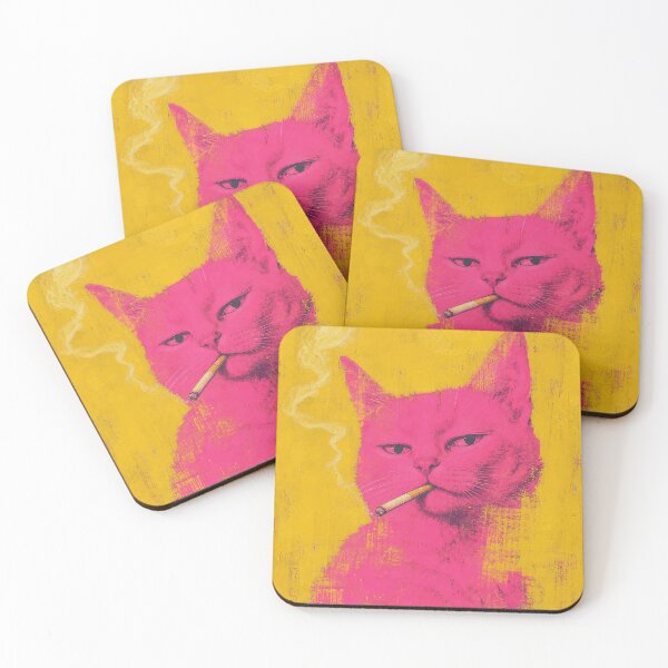 Item preview, Electric Pink Smoker — Yellow Retro designed and sold by Jandedan.