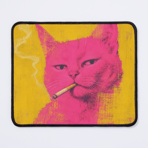 Item preview, Electric Pink Smoker — Yellow Retro designed and sold by Jandedan.