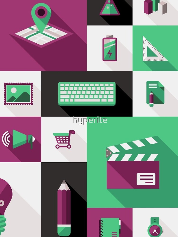 Thumbnail 4 of 4, iPhone Case, Workaholic - Icon Pattern designed and sold by hyperite.