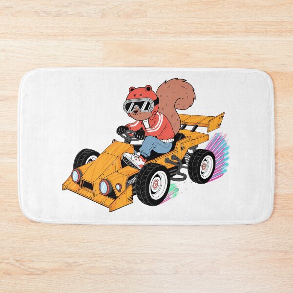 Item preview, Retro Turbo Squirrel Racer - Vintage 90s Cartoon Action Art designed and sold by ArtistryPulse90.
