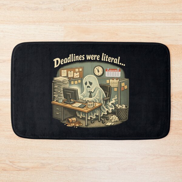 Item preview, Deadlines Were Literal – Corporate Burnout Ghost Funny Office life designed and sold by SidTastic .