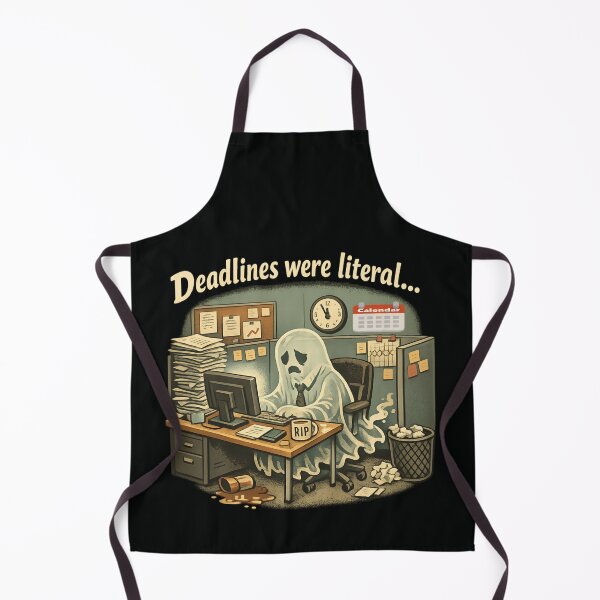 Item preview, Deadlines Were Literal – Corporate Burnout Ghost Funny Office life designed and sold by SidTastic .