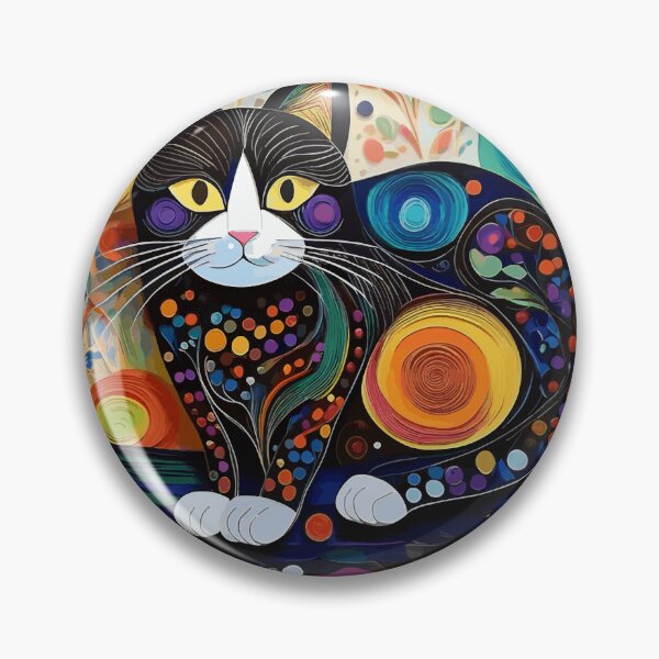 Item preview, Gustav Klimt Cat in Flower Garden designed and sold by Vicky Brago-Mitchell®.