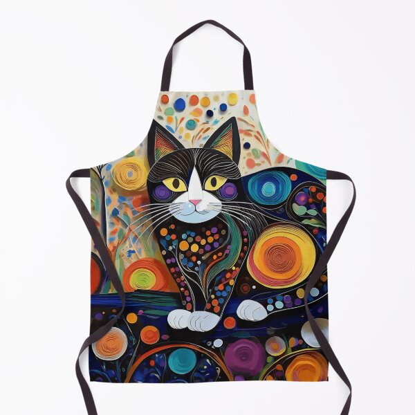 Item preview, Gustav Klimt Cat in Flower Garden designed and sold by Vicky Brago-Mitchell®.