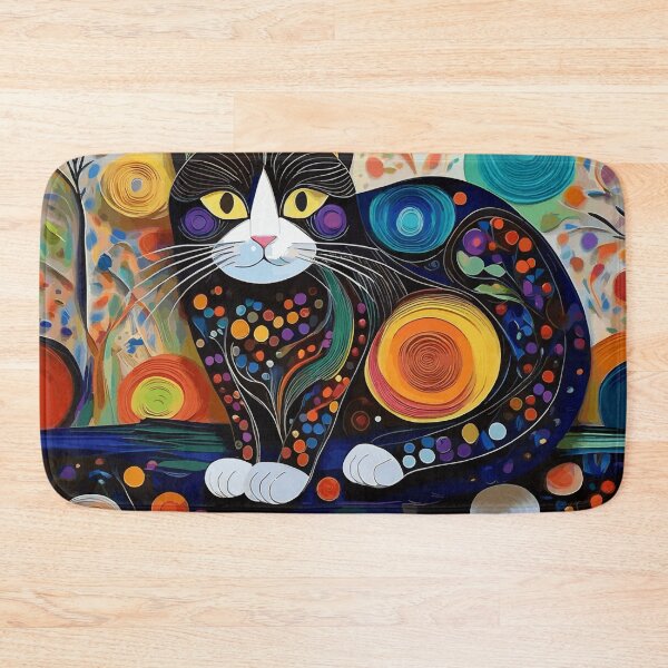 Item preview, Gustav Klimt Cat in Flower Garden designed and sold by Vicky Brago-Mitchell®.