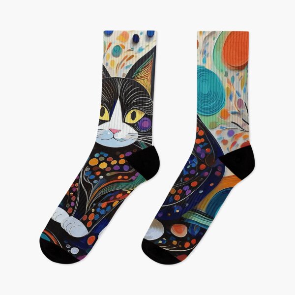 Item preview, Gustav Klimt Cat in Flower Garden designed and sold by Vicky Brago-Mitchell®.