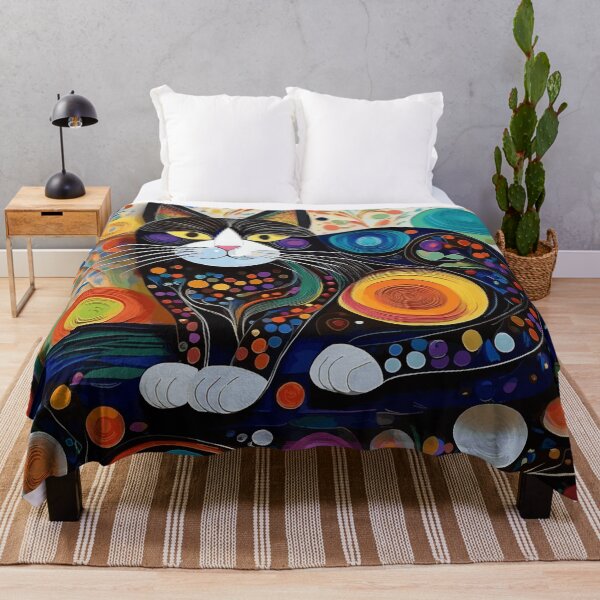 Item preview, Gustav Klimt Cat in Flower Garden designed and sold by Vicky Brago-Mitchell®.