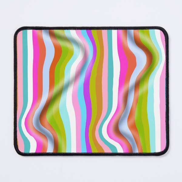 Item preview, Wavy candy multicolor stripes folded effect designed and sold by DaisyLemon.