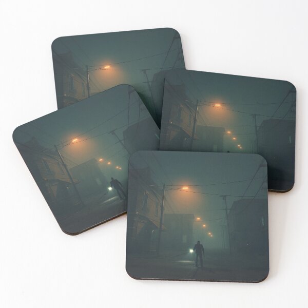 Item preview, PS1 Retro Survival Horror Aesthetic - Foggy Abandoned Town Gaming Art designed and sold by ThePixelArchive.