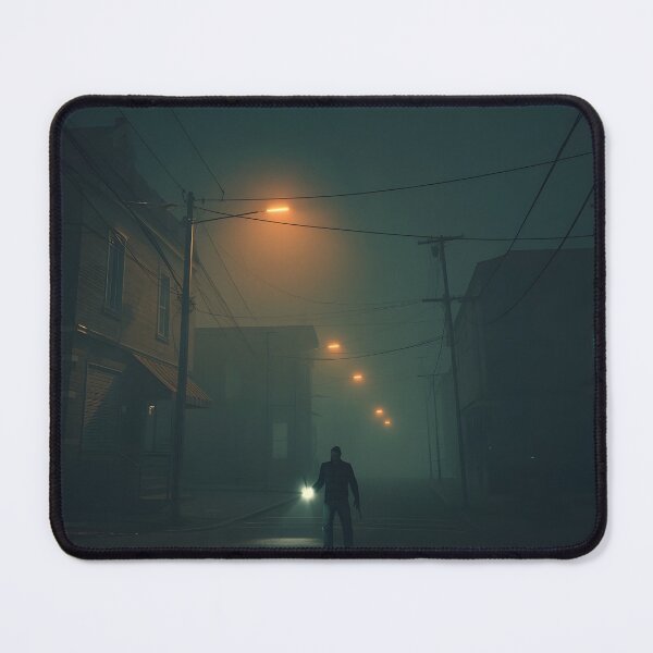 Item preview, PS1 Retro Survival Horror Aesthetic - Foggy Abandoned Town Gaming Art designed and sold by ThePixelArchive.