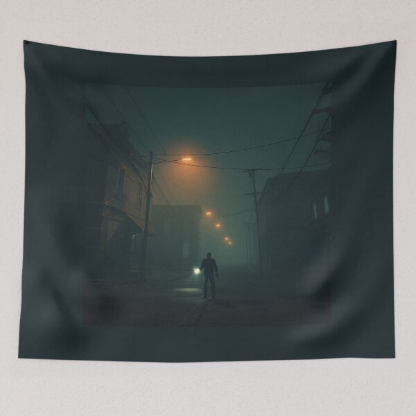 Item preview, PS1 Retro Survival Horror Aesthetic - Foggy Abandoned Town Gaming Art designed and sold by ThePixelArchive.
