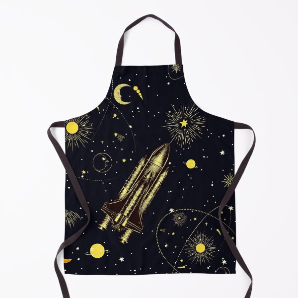 Item preview, Golden space shuttle – Retro luxury celestial cosmos. designed and sold by FahdSpaceArt.