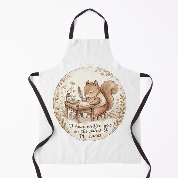 Item preview, Christian Cottagecore Squirrel Letter Tote Bag Isaiah 49 Written on His Hands Bible Verse Gift designed and sold by Small & Beloved.