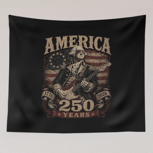 Item preview, america 250 Years George Washington playing guitar designed and sold by will freed18.
