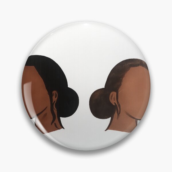 Item preview, Two Women in Profile Portrait designed and sold by ArtbyReazonn.