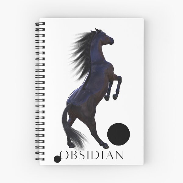 Artikelvorschau, Obsidian-Pferd Minimalistische Pferdekunst entworfen und verkauft von MusePortrait.