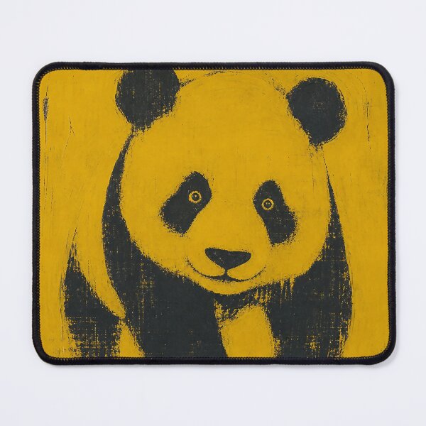 Item preview, Noir Panda — Yellow Retro designed and sold by Jandedan.