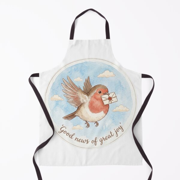 Item preview, Christian Cottagecore Robin Letter Tote Bag Luke 2 Good News of Great Joy Bible Verse Faith Gift designed and sold by Small & Beloved.