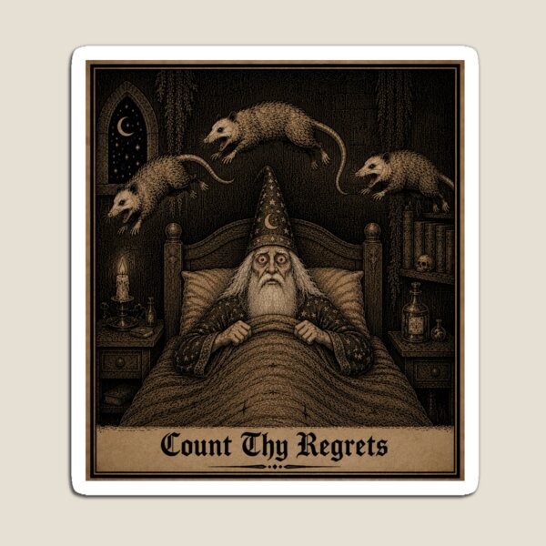 Item preview, Count Thy Regrets designed and sold by VineFiddle.