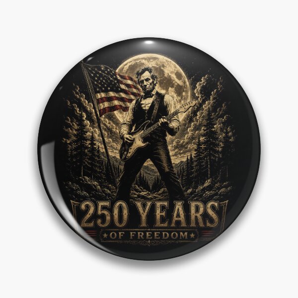Item preview, America's 250th Abraham Lincoln Playing Guitar At The Moon designed and sold by will freed18.