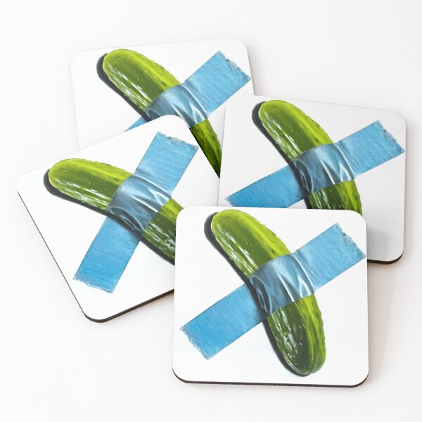 Item preview, Warhol pop art duct tape dill pickle designed and sold by DarthVeeda.