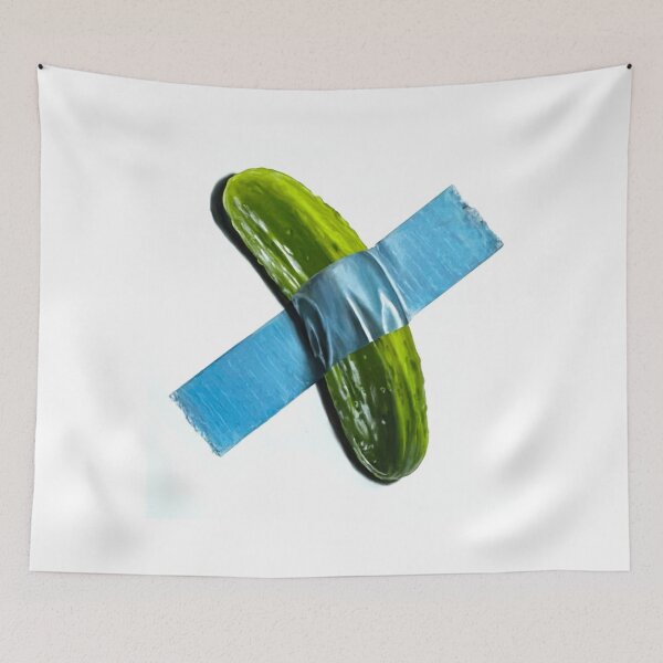 Item preview, Warhol pop art duct tape dill pickle designed and sold by DarthVeeda.