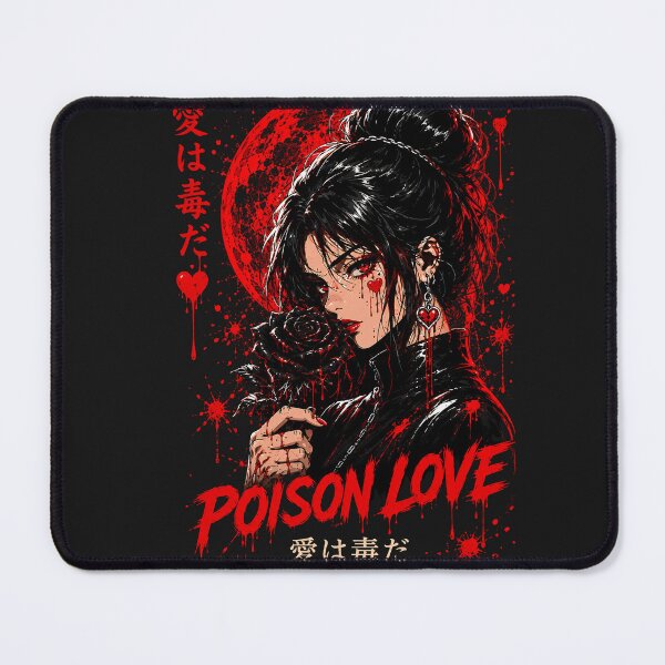 Item preview, Poison Love – Dark Anime Girl Gothic Aesthetic | Toxic Romance Japanese Streetwear designed and sold by saamessart.