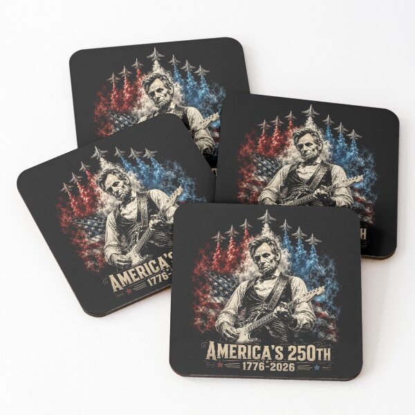 Item preview, America's 250th Abraham Lincoln Playing Guitar Patriotic 250 Years 4th July  designed and sold by will freed18.