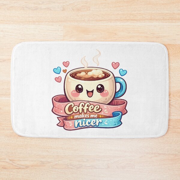 Item preview, Coffee Makes Me Nicer designed and sold by LuveraxArt.